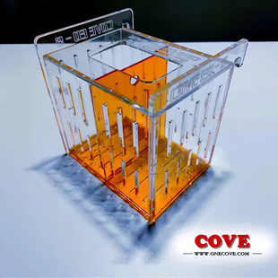 COVE隔离盒4K高清隔离盒捉鱼器海水鱼珊瑚检疫盒橙色 包邮