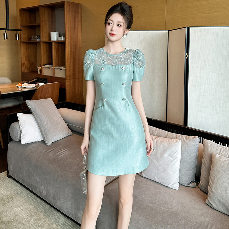 小个子a字连衣裙女新款夏季清新