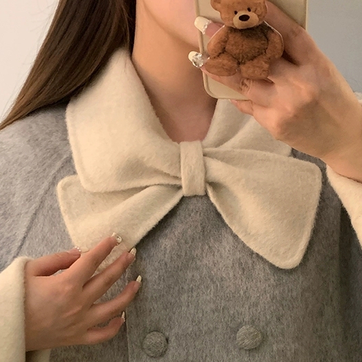 秋冬大衣领子装饰外搭披肩领呢子假领子女毛呢娃娃领装饰假衣领