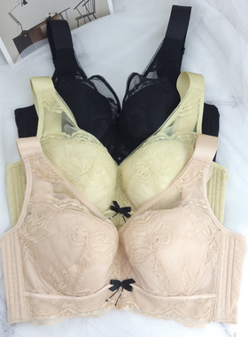 清仓 仅余黑色75C 75D 90C大胸显小薄款文胸罩聚拢收副乳内衣女夏