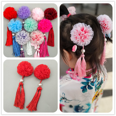 9,9 Fairy Children Veil Girl Vòng hoa công chúa headband Phụ kiện tóc cho bé Hoa cưới Cô gái hiệu suất headband dây buộc tóc cute