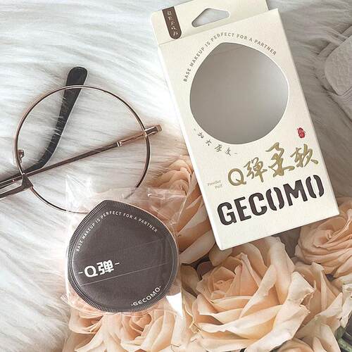 GECOMO轻柔泡芙超软Q弹海绵干湿两用服帖亲肤海绵云柔气垫粉扑