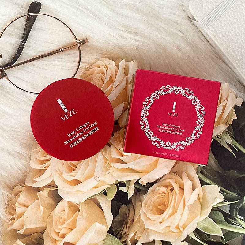 梵贞红宝石胶原水嫩眼膜改善眼周干燥弹润眼贴膜水润眼贴膜细纹