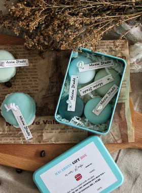 Mvxim Studio原创小众手工趣味渐变马卡龙香薰蜡烛礼盒装送礼拍摄