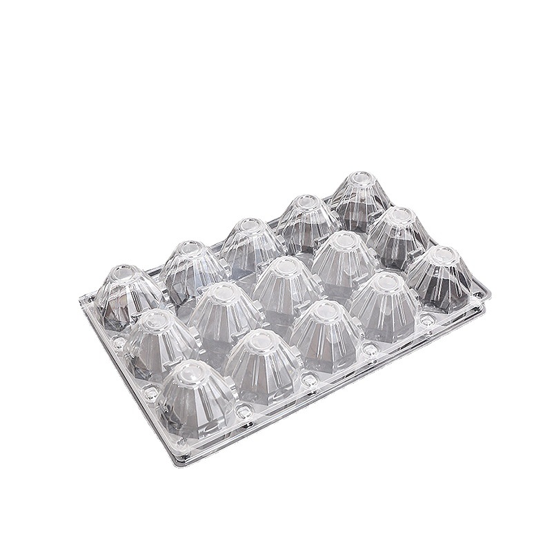 15枚鸡蛋托塑料盒土鸡蛋托包装托盘 透明吸塑蛋托盒鸡蛋盒鸭蛋盒