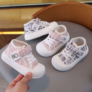 子小童鞋 球鞋 2023秋季 幼儿园男女宝宝鞋 休闲鞋 高帮儿童帆布鞋 板鞋