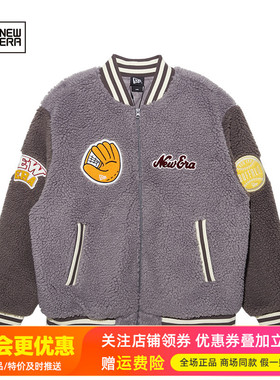 NewEra纽亦华男女羊羔绒夹棉加厚保暖棉服潮棒球衫夹克13488914
