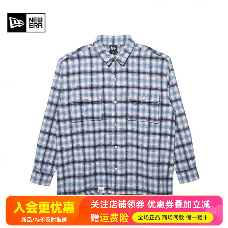 NewEra纽亦华男女毛呢加厚保暖潮流休闲长袖衬衫夹克外套13488891