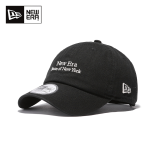 NewEra纽亦华男女情侣CC软顶字母刺绣弯檐鸭舌帽棒球帽14201499