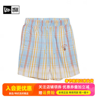 NewEra纽亦华运动休闲男女裤条纹春夏棉舒适五分短裤13280271