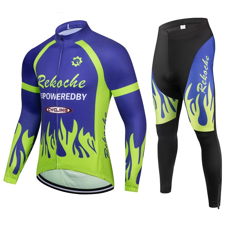 特价春夏秋长袖骑行服套装男女山地公路自行车衫防晒透气速干薄款