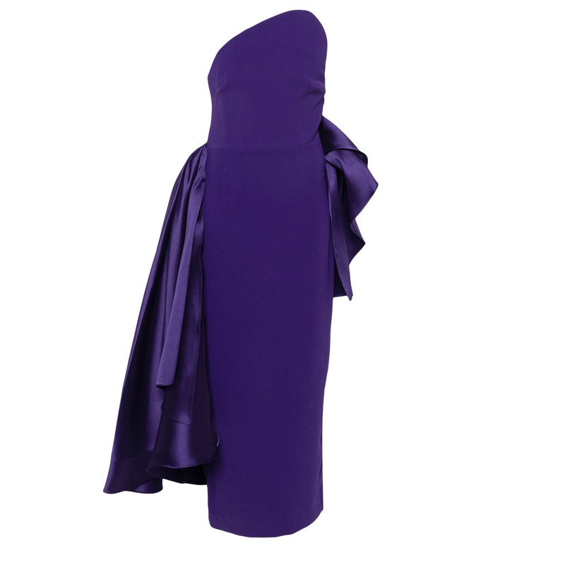 紫色晚礼服宴会长裙2025新款小众气质高级质感年会连衣裙气质优雅