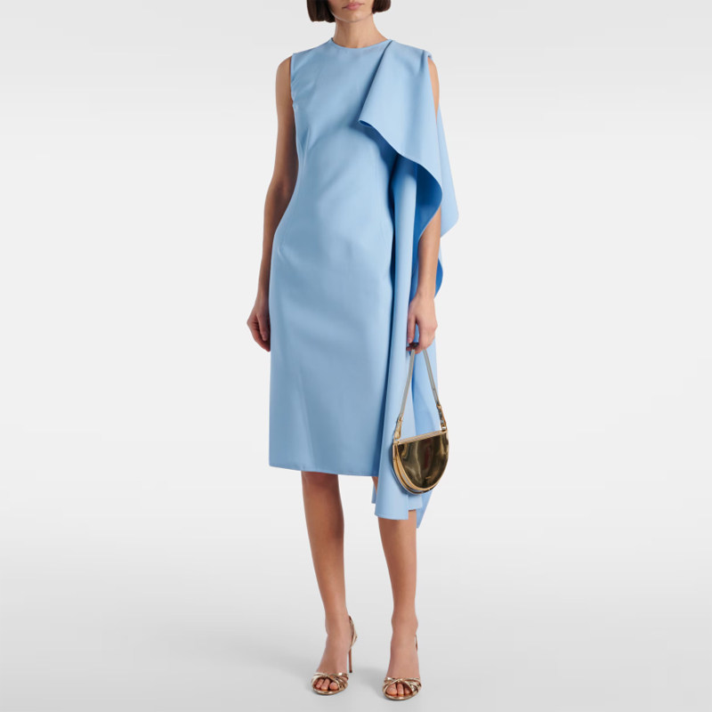 晚礼服高级感时尚派对妈妈晚宴年会聚会公司同事中长小礼服连衣裙