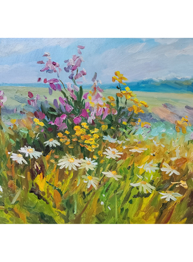 纯手绘风景油画装饰画乔迁礼品