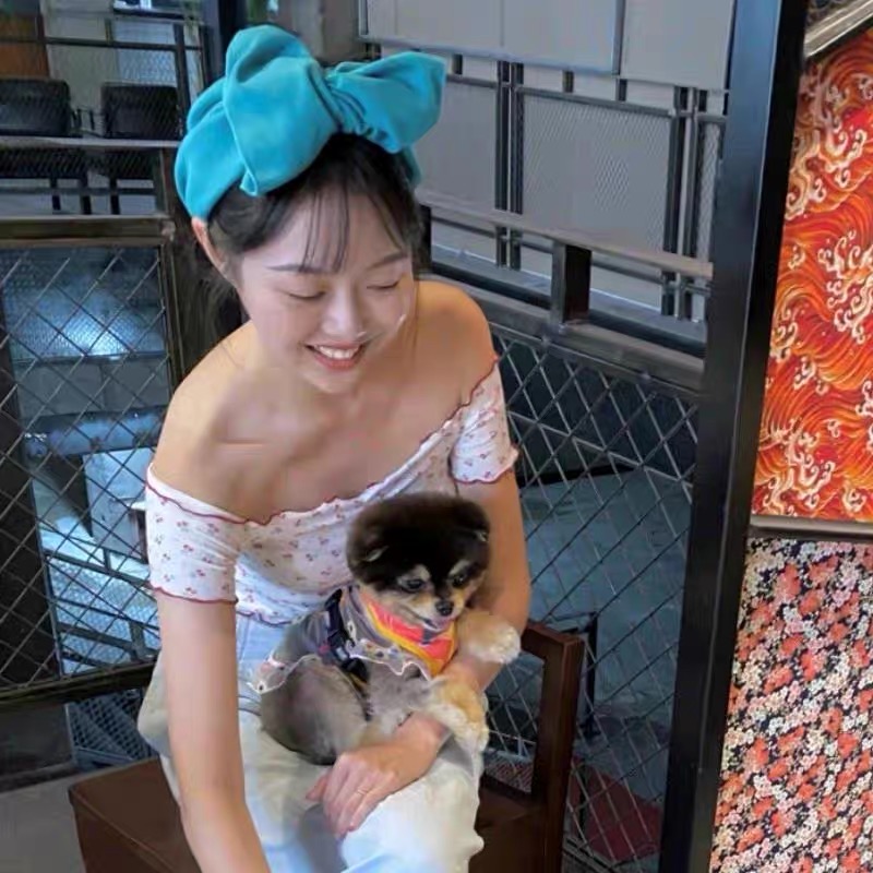 发箍晚晚同款孔雀蓝绿色张天爱