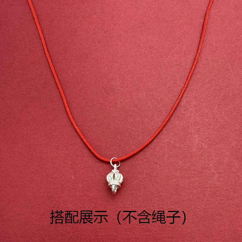 S925纯银皇冠项坠银饰配件DIY