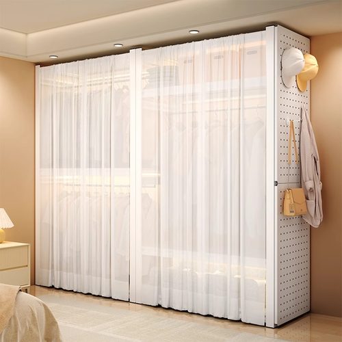 小户型救星！角钢洞洞板衣柜架