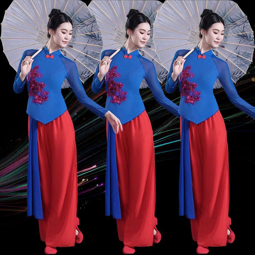 新款秧歌服装锣鼓广场舞跳舞服装