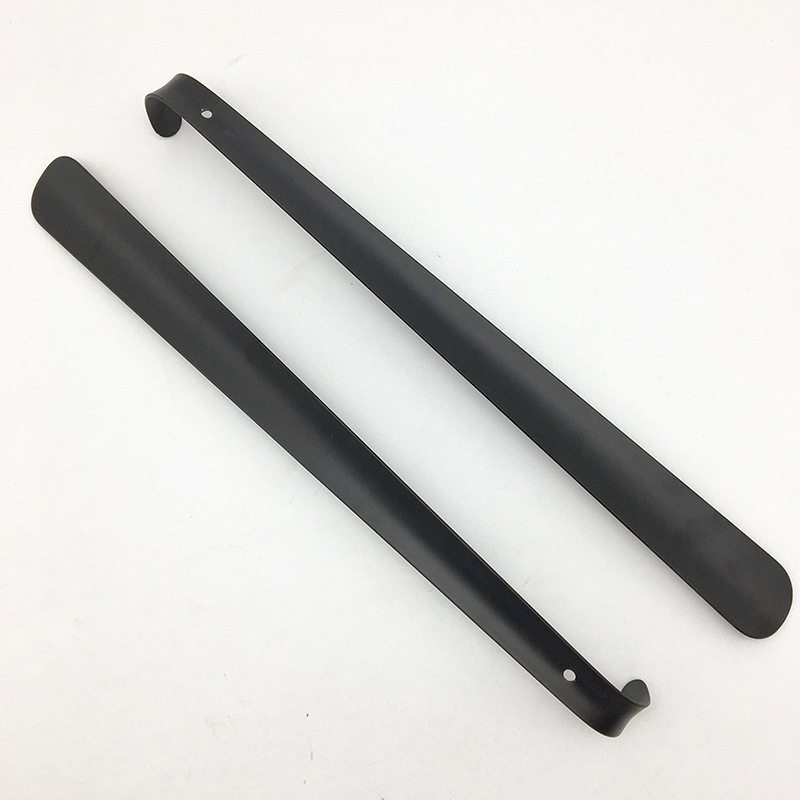 METAL LONG SHOE LIFT LAZY SHOEMAKER SHOEMAKER SHOE PUMP IRON CARBON STEEL ROASTED BLACK LACQUER CUSTOMIZABLE METAL SHOEHORN