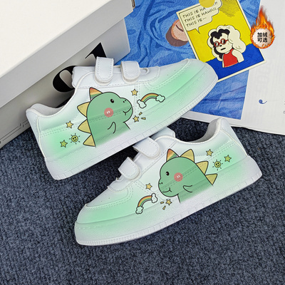 回力官方正品儿童板鞋2023定制新款小恐龙儿童aj鞋学院风潮鞋低帮