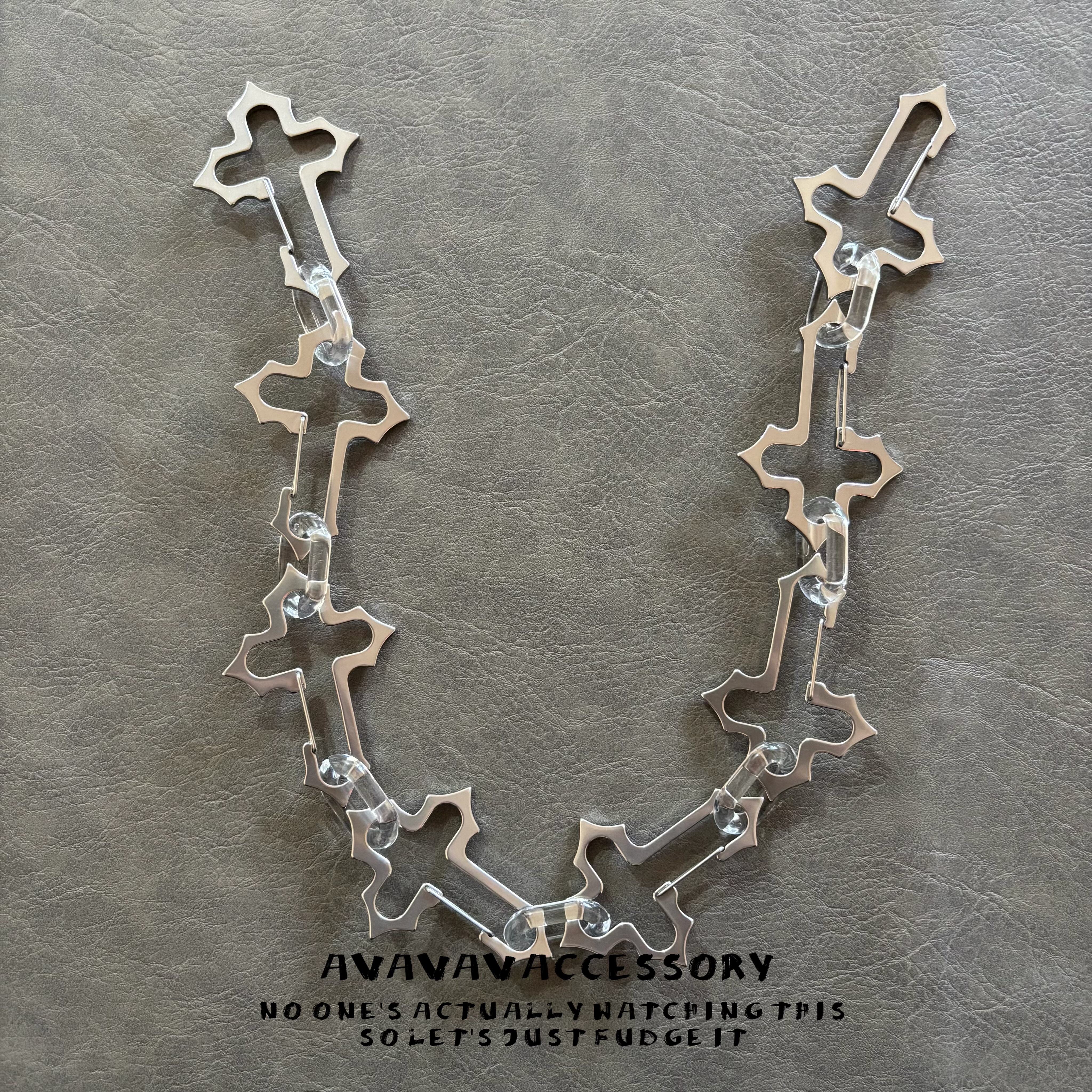 AVAVAV 小众裤链个性街头ins风牛仔腰链镂空十字架亚文化穿搭