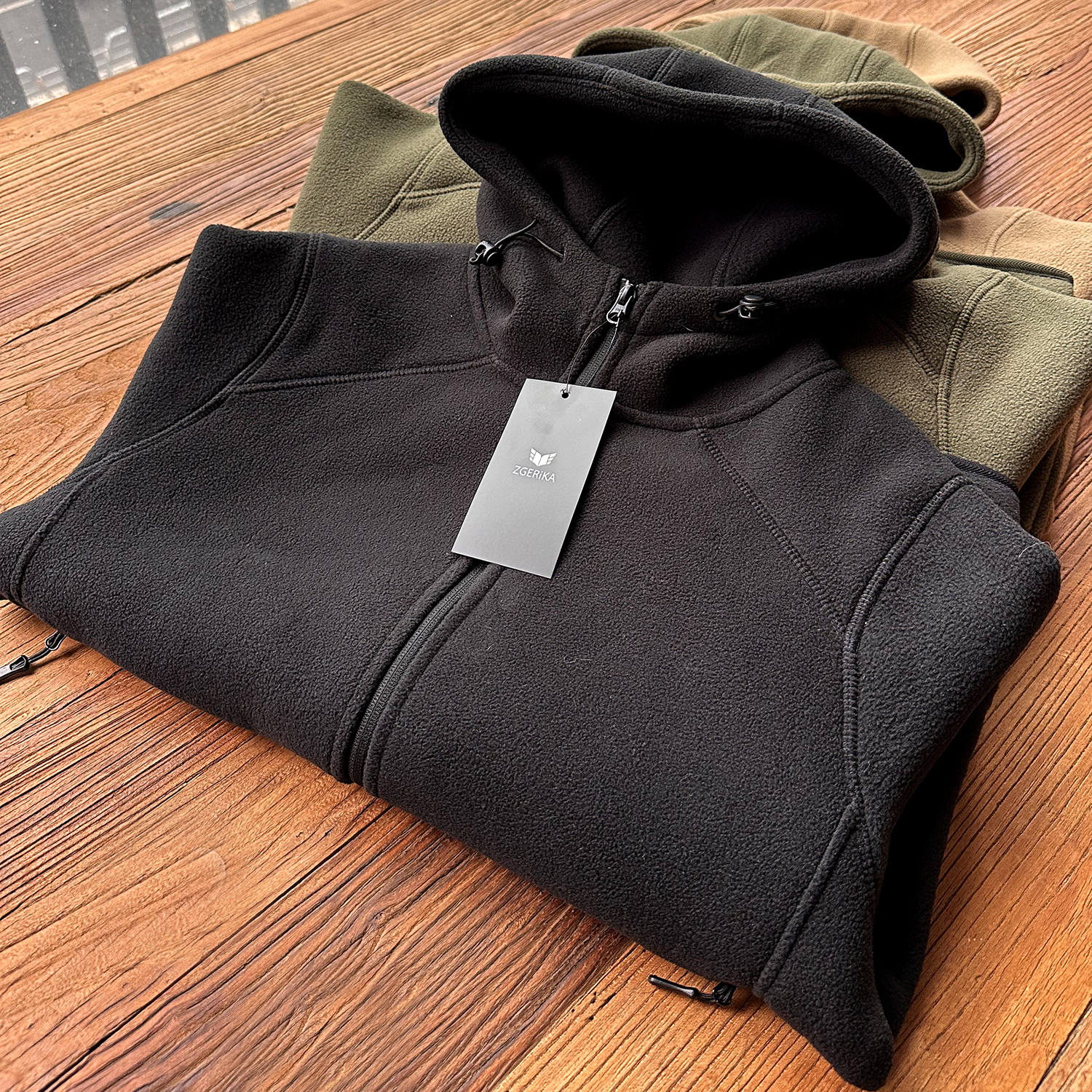 重磅连帽夹克情侣款保暖拉链外套