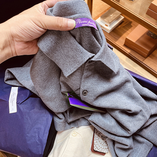 24秋冬男士 老钱风 美式 针织衬衫 上衣 桑蚕丝羊毛男装 篙端货