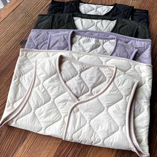 秋冬情侣菱格绗缝羊毛马甲无袖 太实穿了 背心男女 保暖不臃肿