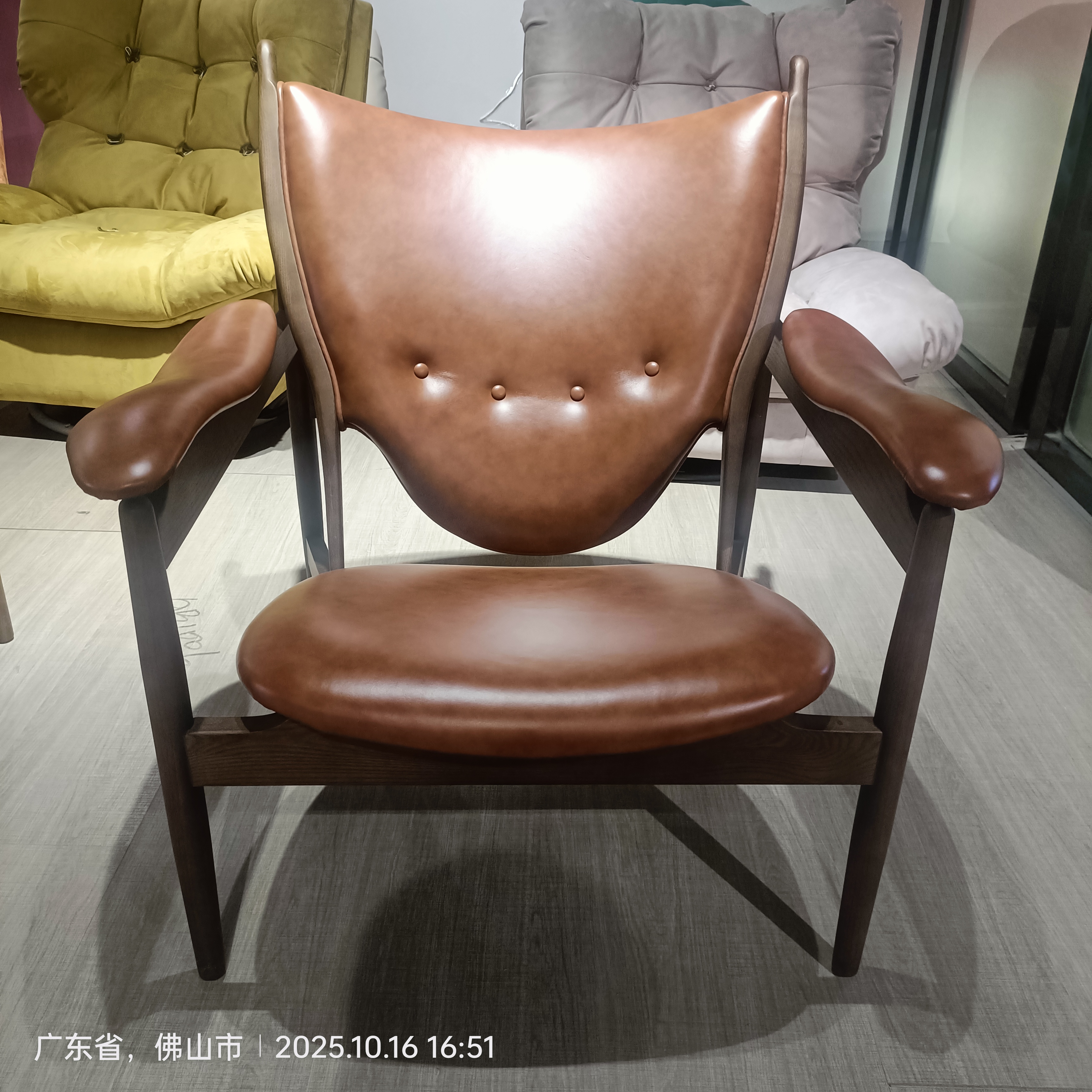 中古风酋长椅单人沙发椅