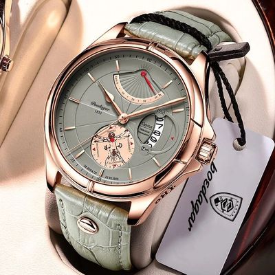 POEDAGAR Luxury Business Men's Quartz Wristwatch Waterproof