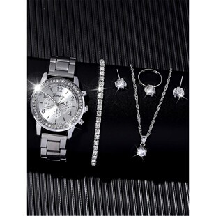 6 Pieces of Fashionable and Versatile Diamond Inlaid Rhinest