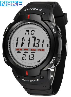 SYNOKE Men Electronic Watch Sports For Men Waterproof Lumino