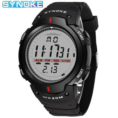 SYNOKE Men Electronic Watch Sports For Men Waterproof Lumino