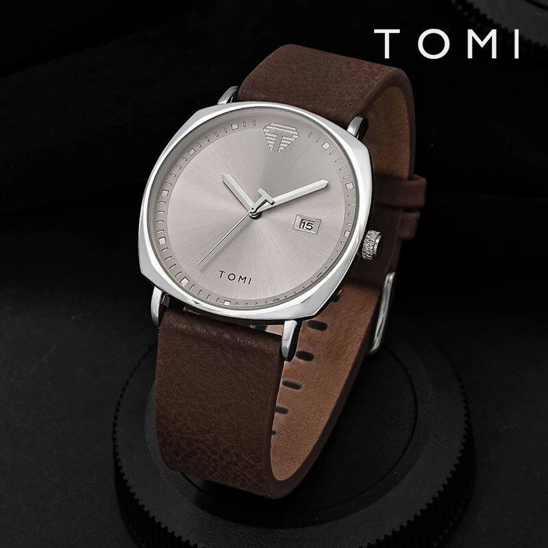 TOMI Men's Watch Minimalist Fashion Sports Watch Calendar Le