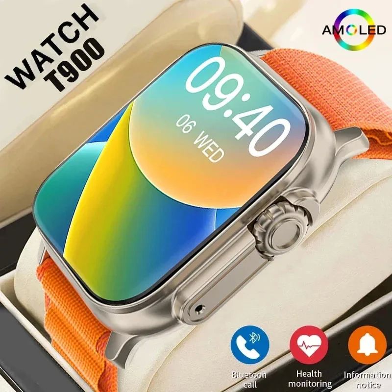 LAXASFIT T900Ultra Smartwatch Bluetooth Talk Smartwatch Mess