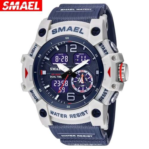 SMAEL Sport Watch Military Wristwatch for Men Alarm Stopwatc