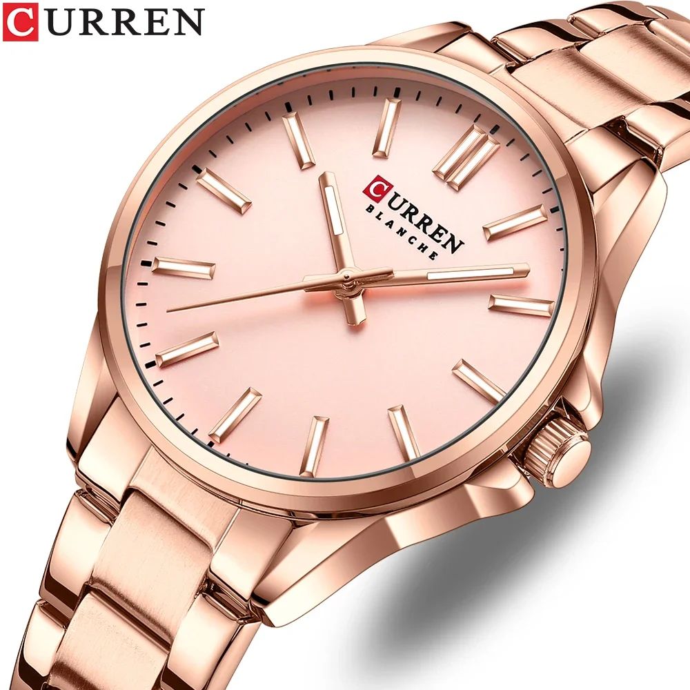 CURREN New Watch Women Fashion Casual Stainless Steel Watche
