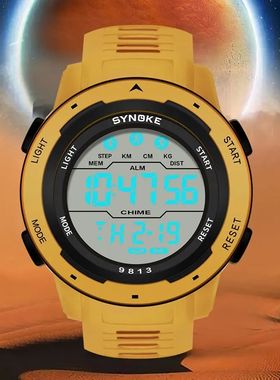 SYNOKE Men Digital Watch Sports Watches Timing Function Alar