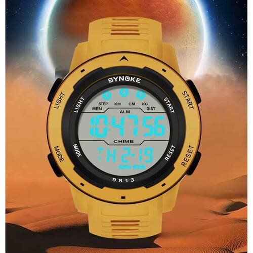 SYNOKE Men Digital Watch Sports Watches Timing Function Alar