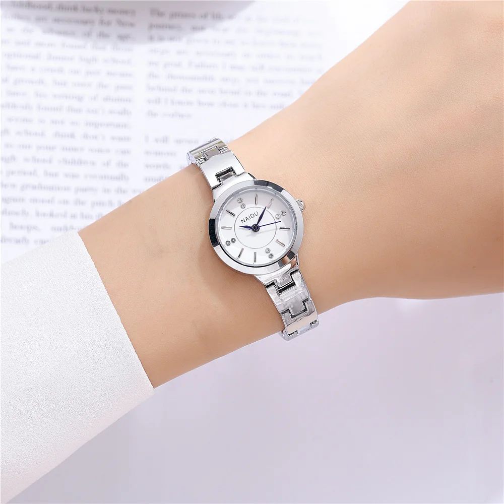 fashion small dial rhinestone quartz women lady bracelet wat