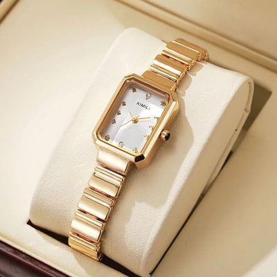 Fashion Women Watches Rectangle Ladies Quartz Watch Stainles