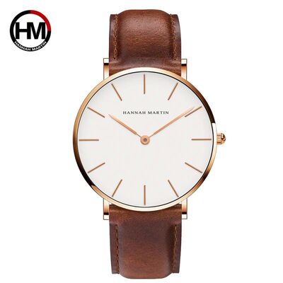Hannah Martin Brand Fashion  Japan Quartz Wrist Watches Silv