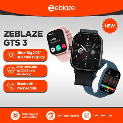New Zeblaze GTS 3 Voice Calling Smart Watch Ultra-big 2.03''