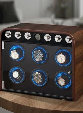 Luxury Wood Automatic Rotator Watch Winder Box Silent Winder