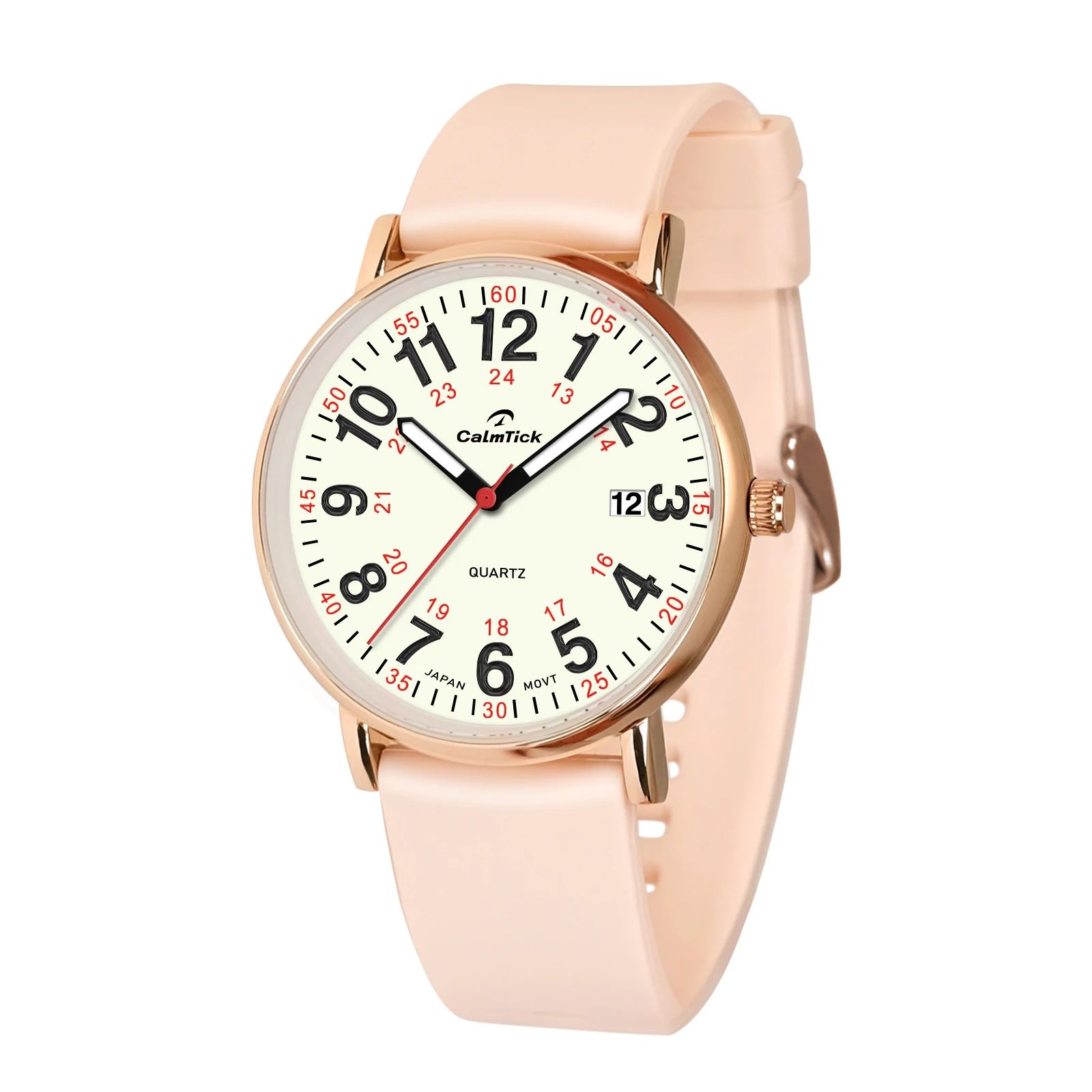 Calmtick Fine Artistic Nurse's Watch With Luminous Stopwatch
