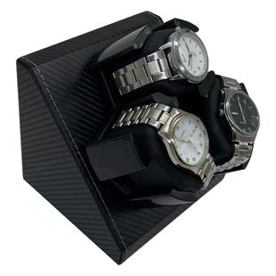 Watch Winder for Automatic Watches Box 3 Watches PU Leather