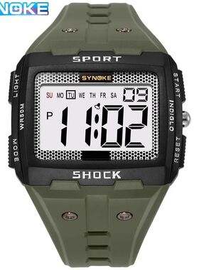 SYNOKE New For Men Sports Electronic Watch Waterproof Night