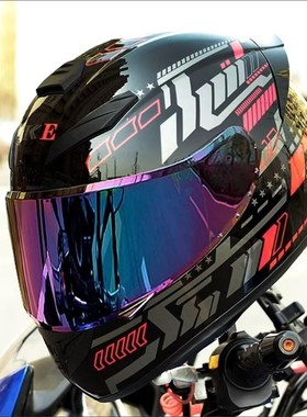 摩托车头盔3c认证四季男女通用电动车机车全盔安全帽