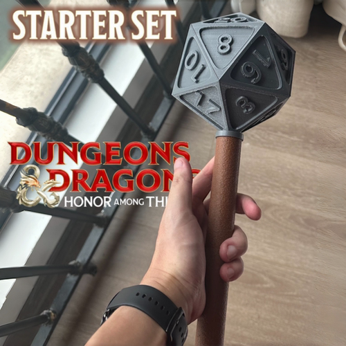 狼牙棒锤头龙D20骰子武器周边
