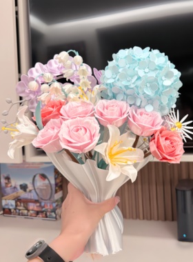 绣球花永生花桌面摆件3D打印礼物